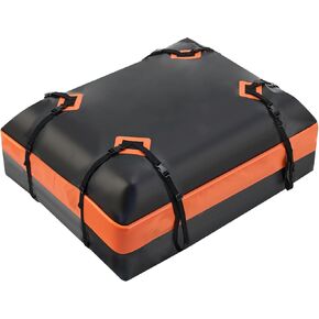 حقيبة نقل البضائع على سطح السيارة من NEWBULIG، حقيبة مقاومة للماء بسعة 15 قدم مكعب لجميع المركبات مع/بدون رفوف. تتضمن حصيرة مضادة للانزلاق، وأشرطة معززة، و6 خطافات للأبواب، وحقيبة تخزين، وقفل للأمتعة. in Kuwait