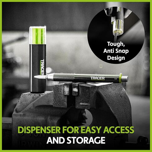 Tracer Tough Construction Pencil Replacement Leads Set - 6 x 5.2mm Graphite Leads for the Tough Pencil. Set of 6 refills in Kuwait