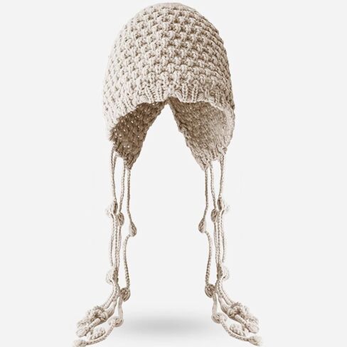 Knit Hat Womens Winter Peruvian Cover Ears Hat Ear Flap Sherpas Ski Snow Hats Knit Cute Tassels s Hat in Saudi Arabia
