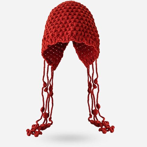 Knit Hat Womens Winter Peruvian Cover Ears Hat Ear Flap Sherpas Ski Snow Hats Knit Cute Tassels s Hat in Saudi Arabia