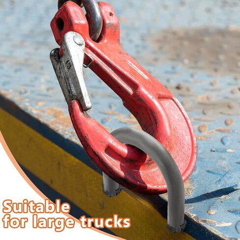 BBTO 12 Pack 1/2" Heavy Duty Weld-on Steel D-Ring Rope Hook Chain Tie Down D Ring Forged Steel Safety Chain Hooks for Trucks Trailers and Towing in Saudi Arabia