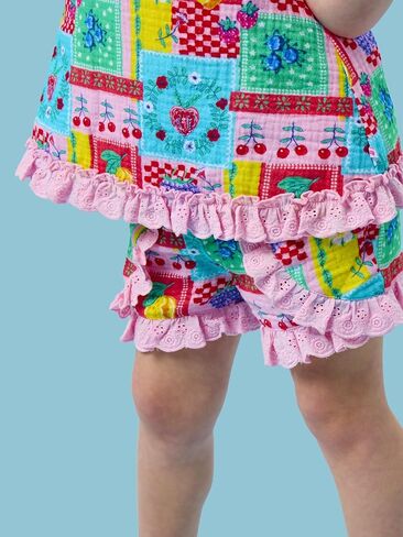 RuffleButts Baby/Toddler Girls Cotton Swing Top and Short Set in Saudi Arabia