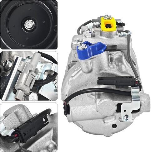 AC Compressor and A/C Clutch Replacement for BMW 335i 435i 535i 640i 740i M235i GT xDrive Gran Coupe M2 M3 M4 X5 X6 3.0l 2010-2019, 64529154070 64529399060 64529217868 in Kuwait