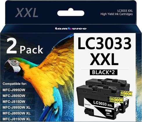 LC3033XXL Ink Cartridges with Super High-Yield Replacement for Brother LC3033 LC3035 BK/C/M/Y XXL Work with MFC-J995DW MFC-J805DW MFC-J815DW Printers (4 Pack) in Kuwait