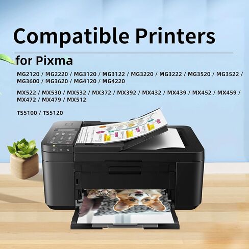 استبدال خرطوشة الحبر المتوافقة 240XL 241XL لحبر Canon 240 241 Combo PG-240XL CL-241XL لطابعة MG3620 MG3600 TS5120 TS5100 MG2120 MG3520 MX472 MX452 MX512 (1 أسود، 1 ثلاثي الألوان) in Kuwait