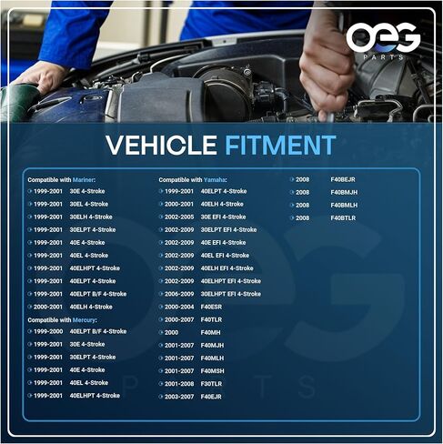 OEG Parts New Starter Compatible with Mercury Outboard 30HP & 40 HP 1999 2000 2001 4 Stroke 50-854636, 50854636T, 50-859170-1, 50-859170T, 50-884045T, 50-888160T, SAB0114, 41021026 in Saudi Arabia