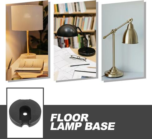 Kichvoe Weighted Floor Lamp Base Replacement Cast Iron Loader for Desk Lamp Stand Stable Light Holder for Home Office Living Room in Saudi Arabia