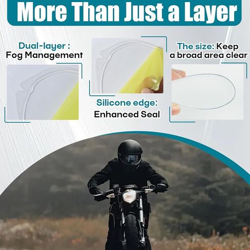 عبوة واحدة بديلة للعدسات المضادة للضباب لخوذات Shoei - متوافقة مع أقنعة Pinlock EVO CWR-1، CW-1، CNS-1، تناسب GT-Air، RF-SR، Neotec، Qwest، RF-1200، RF-1100، X-Twelve in Kuwait