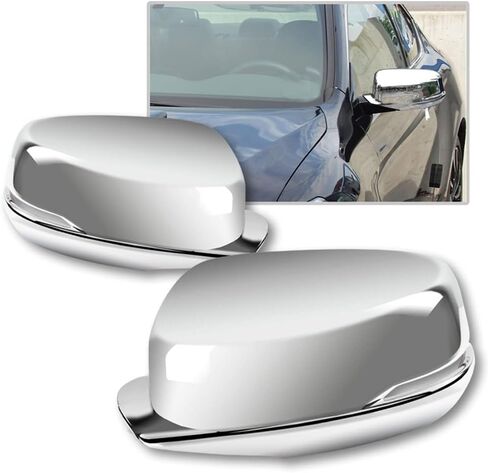 Chrome Side Mirror Cover Compatible with 2013-2017 Honda Accord / 2012-2015 Honda Crosstour LH+RH in Kuwait