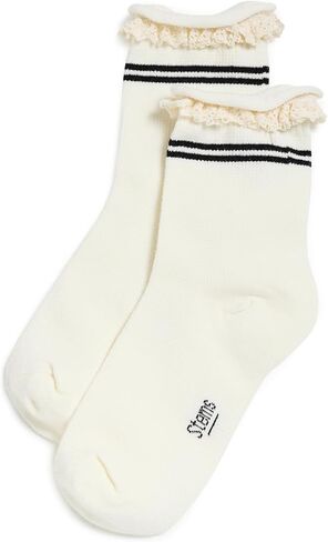 STEMS Women's Pointelle Contrast High Ankle Socks in Kuwait