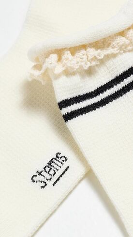 STEMS Women's Pointelle Contrast High Ankle Socks in Kuwait