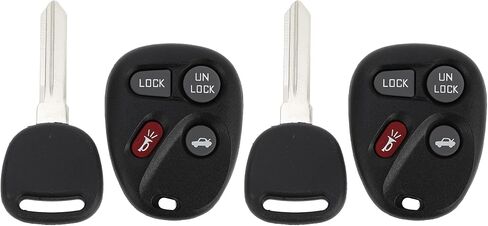 X AUTOHAUX 2pcs 315MHz AB01502T Keyless Entry Remote Ignition Transponder Key Fob for Chevrolet Camaro 1996-2001 46 Chip 4 Buttons in Saudi Arabia