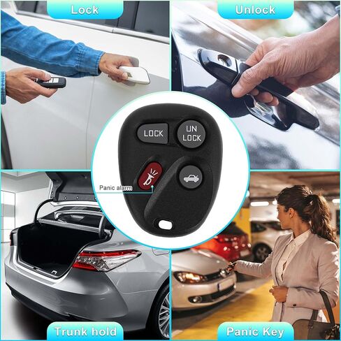 X AUTOHAUX 2pcs 315MHz AB01502T Keyless Entry Remote Ignition Transponder Key Fob for Chevrolet Camaro 1996-2001 46 Chip 4 Buttons in Saudi Arabia