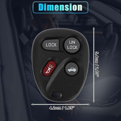X AUTOHAUX 2pcs 315MHz AB01502T Keyless Entry Remote Ignition Transponder Key Fob for Chevrolet Camaro 1996-2001 46 Chip 4 Buttons in Saudi Arabia