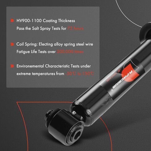 A-Premium Rear Shock Absorber Compatible with BMW 525i 530i 2004-2007, 528i 535i 2008-2010, 545i 2004-2005, 550i 2006-2010, Driver and Passenger Side in Saudi Arabia