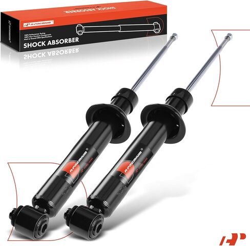 A-Premium Rear Shock Absorber Compatible with BMW 525i 530i 2004-2007, 528i 535i 2008-2010, 545i 2004-2005, 550i 2006-2010, Driver and Passenger Side in Saudi Arabia