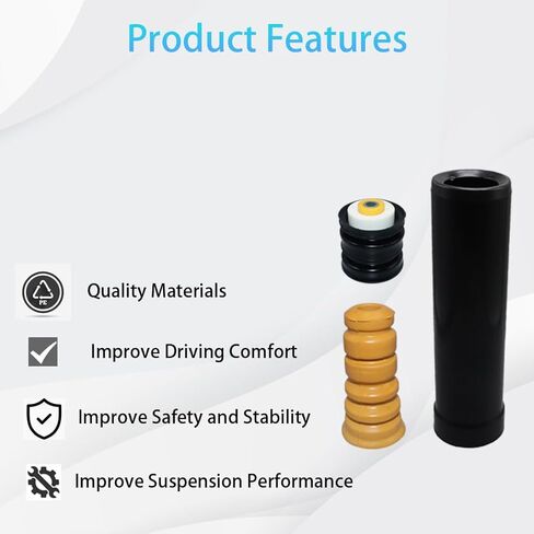 Rear Shock Absorber Mounting Damper Kit Compatible with Honda City Fit 2015-2020 HR-V 2016-2020 Rear Mounting Damper Replacement for 52670-T5A-J01 52670-T5A-J02 52722-T5A-J02 52633-T5A-J01 in Kuwait