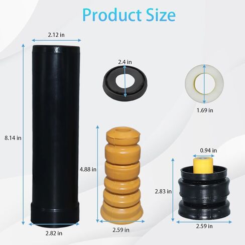 Rear Shock Absorber Mounting Damper Kit Compatible with Honda City Fit 2015-2020 HR-V 2016-2020 Rear Mounting Damper Replacement for 52670-T5A-J01 52670-T5A-J02 52722-T5A-J02 52633-T5A-J01 in Kuwait