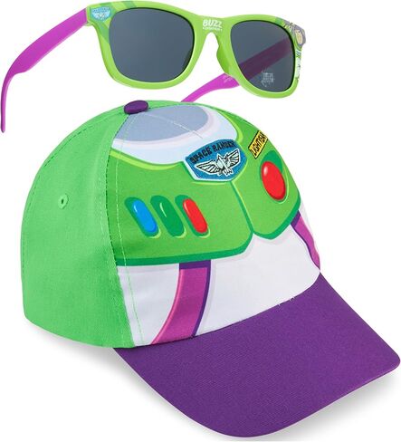 Disney Toy Story Baseball Cap and Sunglasses Set for Boys UV 400 Sun Protection Buzz Lightyear Woody Gifts for Boys (Multi Buzz) in Kuwait
