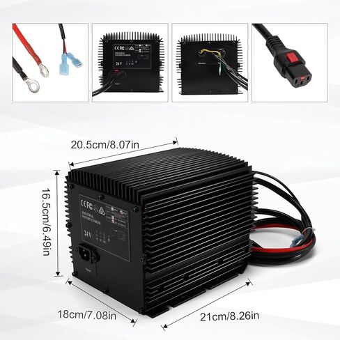 HB600-24B Battery Charger 24 Volt 25 Amp Compatible with Genie/Skyjack/JLG Slab Scissor Lifts GS-1530 GS-1532 GS-2046 GS-2632#Replace 105739 161827 105739GT 96211 128537 0400236 in Kuwait