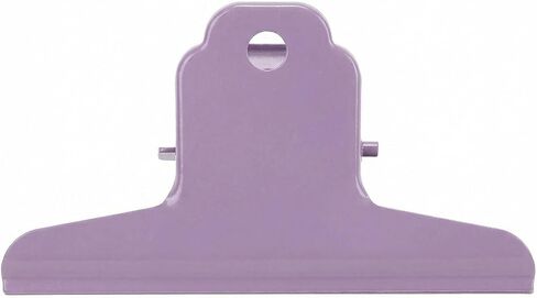1pc Metal Bag Clips Large Purple Receipt Holder Clamp Hanging Hole Spring Grip Papers Photos Snack Packages Desk Pantry Organization in Saudi Arabia