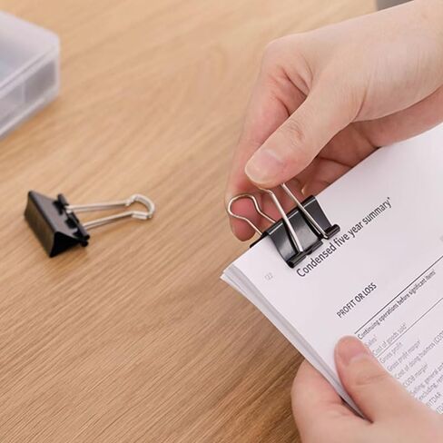 10 Pack Binder Clips, 2 Inch Large Paper Metal Binder Clips, Paper Clamps for Office Home School and Business, Binding Paperwork Supplies, Black in Saudi Arabia