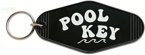 Pool Key Keychain Plastic Vintage Motel Keychain Key Tag Pool Accessories for Women Men in Kuwait