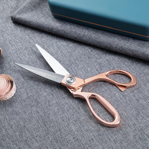 ارتفع الذهب 8 "مقص خياط حاد مقص النسيج مقص الجلود الفولاذ المقاوم للصدأ المهنية الملابس الثقيلة الخياطة المقصات خياط الخياطة النسيج الحرفية قطع in Kuwait