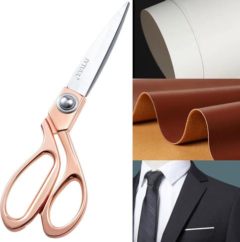 ارتفع الذهب 8 "مقص خياط حاد مقص النسيج مقص الجلود الفولاذ المقاوم للصدأ المهنية الملابس الثقيلة الخياطة المقصات خياط الخياطة النسيج الحرفية قطع in Kuwait