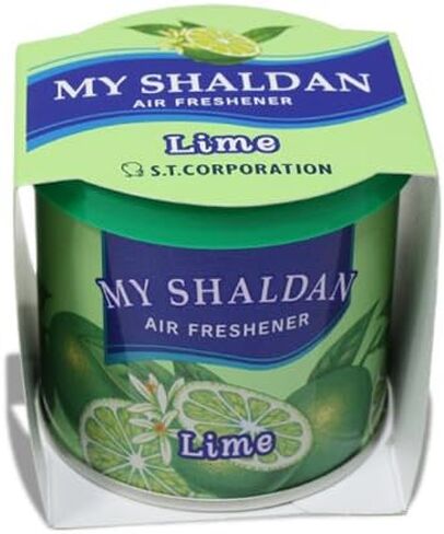 Pack of 6 My Shaldan Japanese Car Cup-Holder Natural Air Freshener Cans (Lime Scented) in Saudi Arabia