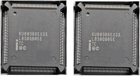 1 قطعة KU80386EX25 KU80386EX33 QU80386EX25 QU80386EX33 QFP132 IC رقاقة (KU80386EX33) in Kuwait