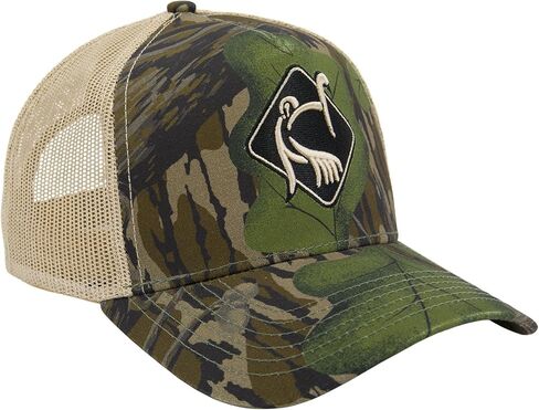 Drake Waterfowl Men's Lost Hat X Ol Tom Easy 5-Panel Trucker Cap - Breathable Mesh Panels, Snapback Fit & Turkey Embroidery in Saudi Arabia