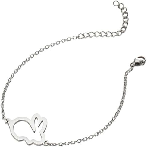Yocoyee Stainless Steel Rabbit Charm Link Bracelet for Women Cute Animal Easter Rabbit Bracelet Jewelry in Saudi Arabia