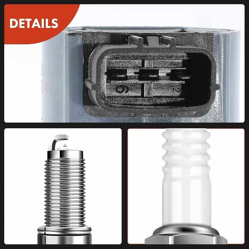A-Premium Set of 8 Ignition Coil Pack and Iridium Spark Plugs Compatible with Mitsubishi Outlander 2004-2006, Lancer 2004-2006, Eclipse 2006-2012, Galant 2006-2012 in Saudi Arabia