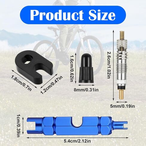 22 Pcs Presta Valve Core, Bicycle Presta Valve, Bicycle Valves Core Replacements Set for Road/Mountain Bike Tubeless Tires, Widely Compatible with Various Brands in Saudi Arabia
