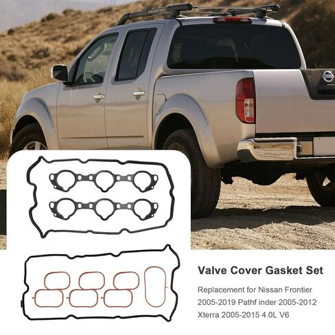 VS50608R Engine Valve Cover Gasket Set, Replacement for Nissan Frontier 2005-2019 Pathf inder 2005-2012 Xterra 2005-2015 4.0L V6, Replaces MS964542 in Saudi Arabia