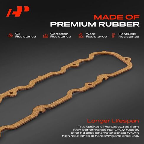 A-Premium Engine Valve Cover Gasket Compatible with Ford Mustang, 300, Bronco, Club Wagon, Country Sedan/Squire, E-100 E-200 E-300 Econoline, Fairlane, Falcon & Mercury Caliente, Capri, Comet in Saudi Arabia
