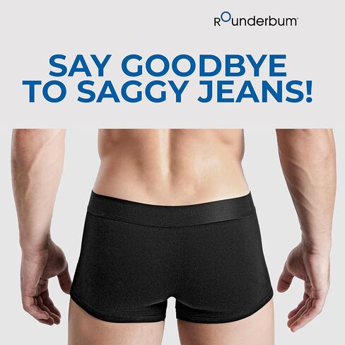 Rounderbum Mens Underwear - Mens Boxer Boxer Brief and Trunk Package Tech Shaper Underwear Shapewear - Cotton Boxers in Kuwait