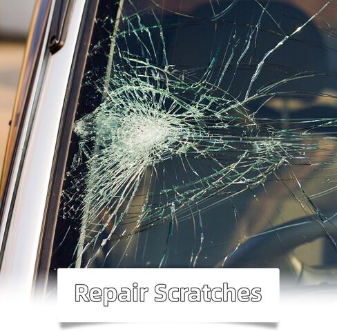 طقم إصلاح تشققات الزجاج الأمامي من CRIVERY، 2026 مجموعة إصلاح شرائح الزجاج الأمامي الجديدة للترقية، طقم سائل إصلاح الزجاج السريع من الراتنج 30 مل للرقائق والشقوق، وإصلاح النوافذ، والمرايا، والنظارات، والزجاج in Kuwait