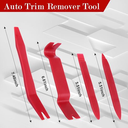مجموعة أدوات إزالة الحواف التلقائية 7 قطع - أداة فك إزالة الحواف البلاستيكية مع كماشة إزالة مشبك اللوحة، أدوات إزالة الحواف للوحة لوحة لوحة تنجيد هيكل السيارة، كماشة مشبك مزيل التثبيت in Kuwait
