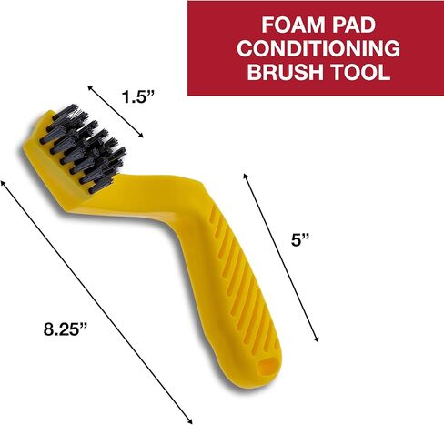 LAUCO Polish Pad Conditioning Brush, Polishing Spur Tool Set, Woof Buffing Pad Cleaning Spur Tool and Foam Pad Brush, Clean Recondition Polisher Buffer Wool Compound & Polish Pads, Auto Detailing in Kuwait