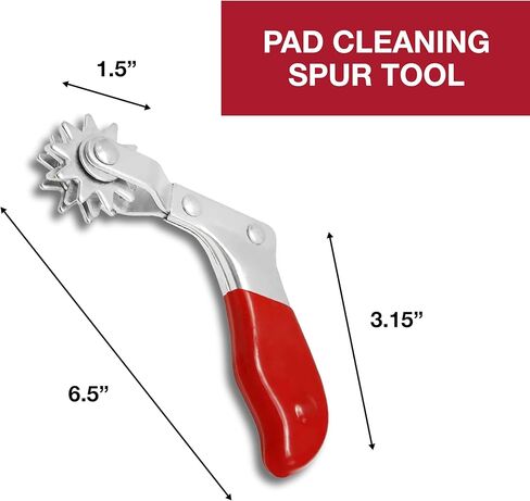 LAUCO Polish Pad Conditioning Brush, Polishing Spur Tool Set, Woof Buffing Pad Cleaning Spur Tool and Foam Pad Brush, Clean Recondition Polisher Buffer Wool Compound & Polish Pads, Auto Detailing in Kuwait