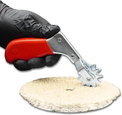 LAUCO Polish Pad Conditioning Brush, Polishing Spur Tool Set, Woof Buffing Pad Cleaning Spur Tool and Foam Pad Brush, Clean Recondition Polisher Buffer Wool Compound & Polish Pads, Auto Detailing in Kuwait