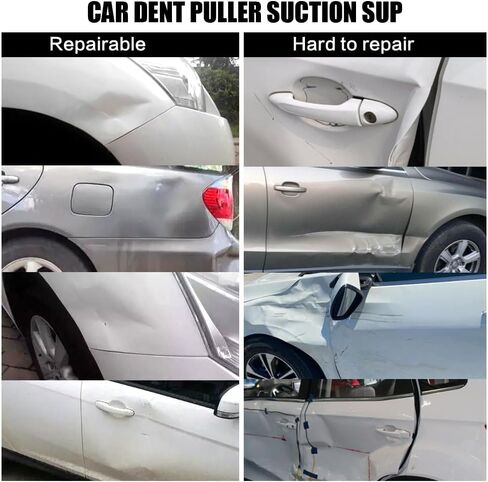 قطعتان من أدوات سحب انبعاجات السيارة، أداة سحب انبعاجات السيارة القوية، مجموعة أدوات سحب انبعاجات السيارة، أداة إزالة انبعاجات السيارة لإصلاح انبعاجات السيارة لجسم السيارة، ورفع البلاط، وتحريك الأشياء (برتقالي + أصفر) in Kuwait