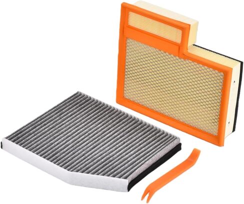 BK2Z19N619A CA11946 Engine & Cabin Air Filter Kit Compatible with Ford Transit 150 250 350 Transit 350 HD 2015 2016 2017 2018 2019 3.2L 3.5L 3.7L Replace BK2118D543AA AF9916 in Kuwait