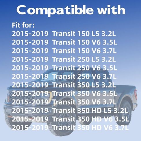 BK2Z19N619A CA11946 Engine & Cabin Air Filter Kit Compatible with Ford Transit 150 250 350 Transit 350 HD 2015 2016 2017 2018 2019 3.2L 3.5L 3.7L Replace BK2118D543AA AF9916 in Kuwait