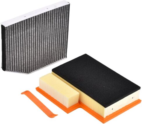 BK2Z19N619A CA11946 Engine & Cabin Air Filter Kit Compatible with Ford Transit 150 250 350 Transit 350 HD 2015 2016 2017 2018 2019 3.2L 3.5L 3.7L Replace BK2118D543AA AF9916 in Kuwait