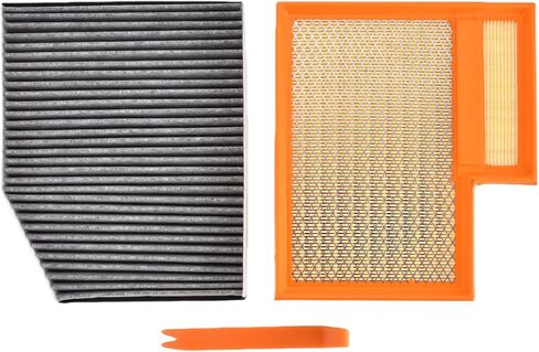 BK2Z19N619A CA11946 Engine & Cabin Air Filter Kit Compatible with Ford Transit 150 250 350 Transit 350 HD 2015 2016 2017 2018 2019 3.2L 3.5L 3.7L Replace BK2118D543AA AF9916 in Kuwait
