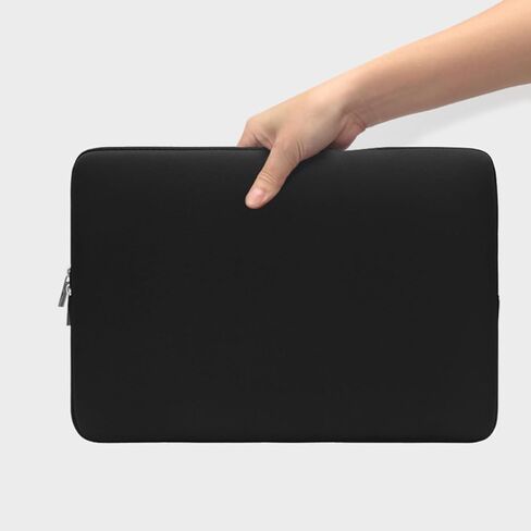 حقيبة كمبيوتر محمول مقاس 13 بوصة من NOLITOY متوافقة مع جهاز MacBook، وحقيبة يد للكمبيوتر المحمول للسفر والمكتب، وحقيبة كمبيوتر واقية سوداء مع سحاب للإغلاق in Saudi Arabia