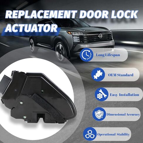 Door Lock Actuator Front Right Passenger Side Compatible with 2018-2024 Nissan Kicks, Door Latch Replacement 80500-5RW0A 805005RW0A 80500-5RL0A 805005RL0A in Saudi Arabia